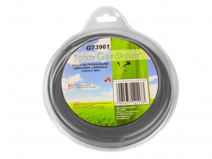 20183 zaci struna do krovinorezu zesilena kulata 3mm x 50m geko g73961