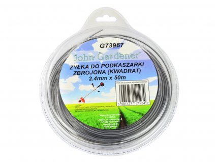 20180 zaci struna do strunove sekacky zesilena ctyrhranna 2 4mm x 50m geko g73967