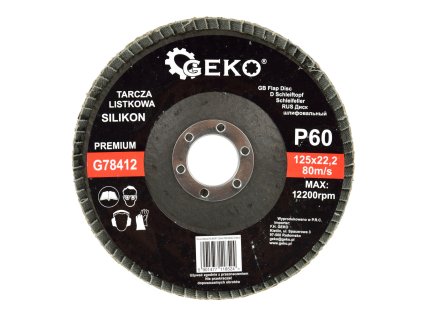 20650 lamelovy brusny kotouc karbid kremiku 125mm p60 premium geko g78412