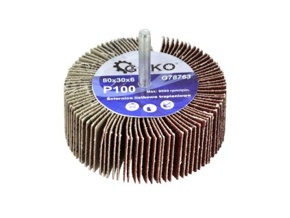 20818 brusny stopkovy lamelovy kotouc 80x30x6 p100 geko g78763