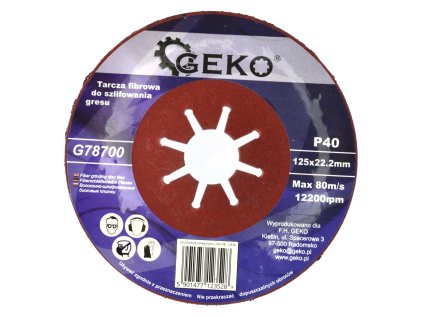 20971 brusny fibrovy lamelovy kotouc 125mm p40 geko g78700