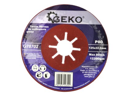 21046 brusny fibrovy lamelovy kotouc 125mm p80 geko g78702