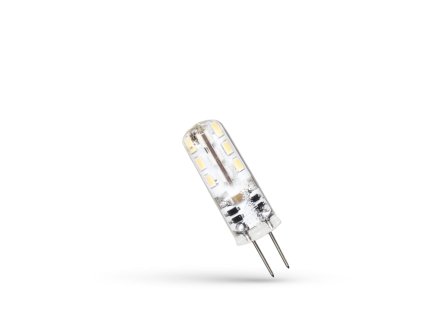 LED žárovka G4 12V 1,5W teplá bílá silikon, SPECTRUM WOJ13117
