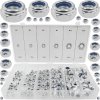 Sada metrických matic s ochranou proti zkroucení M4 M12 146 ks, Verke V06704 1