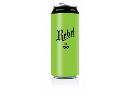 Rebel 0.0 - nealko pivo citrus - 0,5l plech