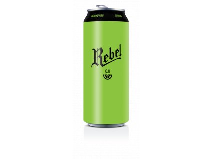 Rebel 0.0 - nealko pivo citrus - 0,5l plech