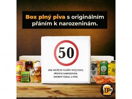 Darček k 50 s blahoželaním