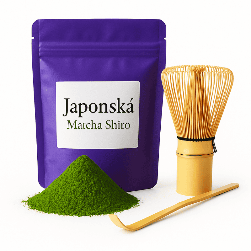 Matcha set – prémiová BIO Matcha Shiro