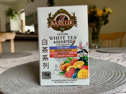 Basilur bílý čaj mix 4 druhů