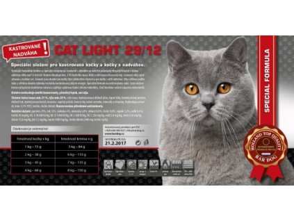 Bardog Light Cat 29/12 Super premium 4 kg