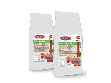 Bardog lisované krmivo Top lamb 60 2 x 15+1 kg - S jehněčím masem