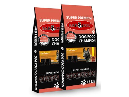 Bardog Aktiv – Sport 32/22 kuřecí maso pro všechna plemena 2x 15 kg