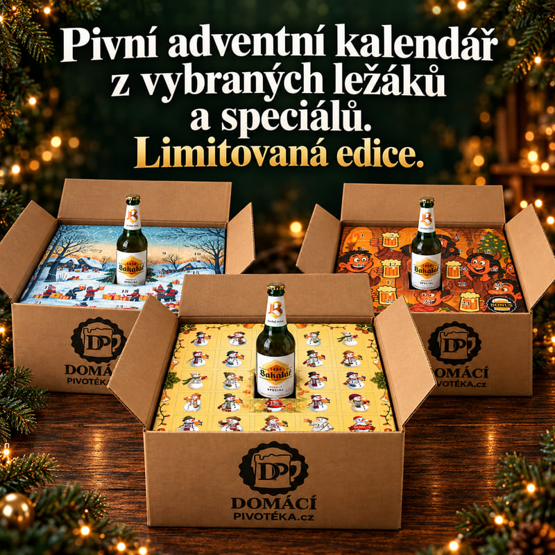 Pivní adventní kalendáře s 24+1 českými pivy – originální dárek pro muže. Předprodej, expedice od 2. 11. 2026.