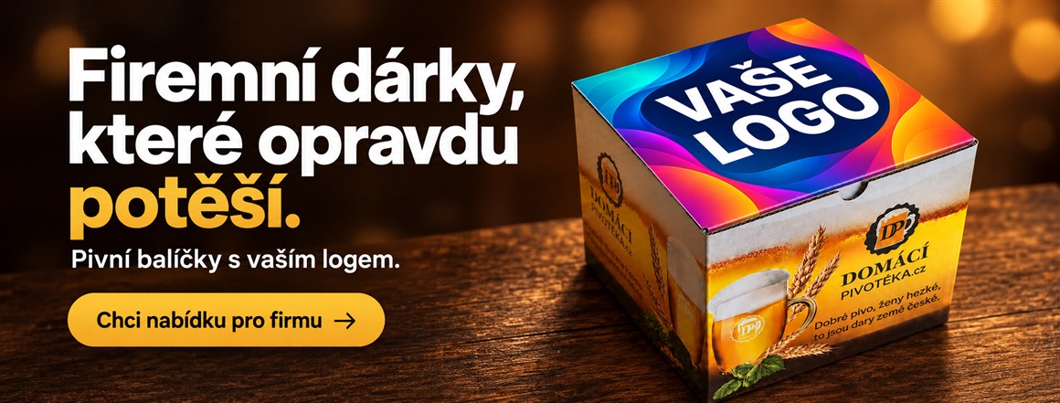 Firemní dárky, které opravdu potěší. Pivní balíčky s vaším logem.