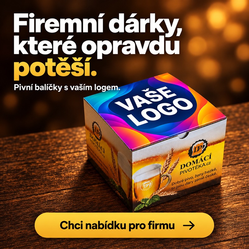 Firemní dárky, které opravdu potěší. Pivní balíčky s vaším logem.