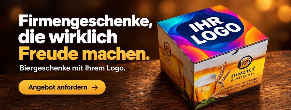 Firmengeschenke, die wirklich Freude machen. Biergeschenke mit Ihrem Logo.