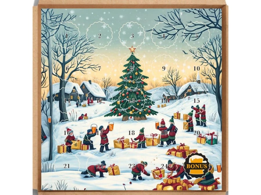 Pivní adventní kalendář – Zimní vesnička