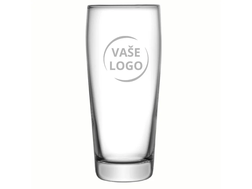 Pivní sklenice Willi 0,5 l s cejchem a vlastním gravírovaným logem