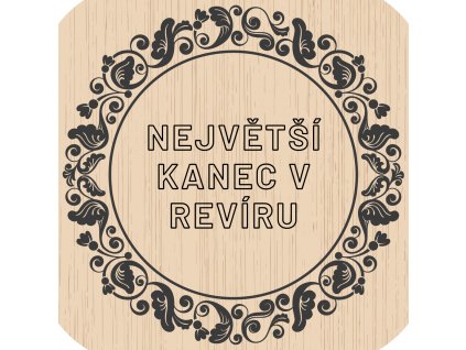 4320 2 dreveny podtacek nejvetsi kanec v reviru