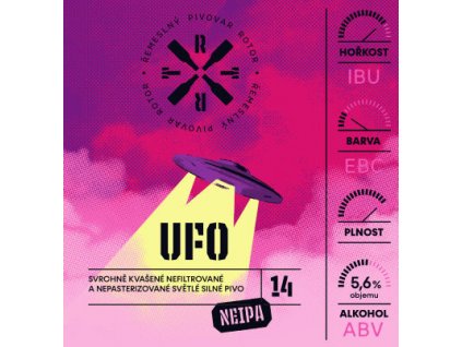 rotor etiketa ufo