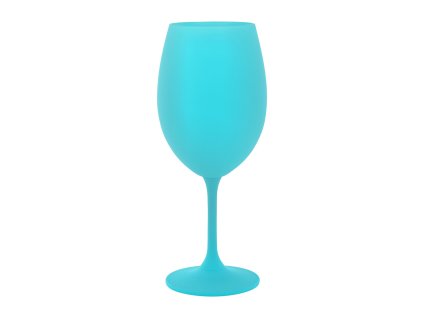 Tyrkysová sklenička víno s vlastním nápisem 450ml