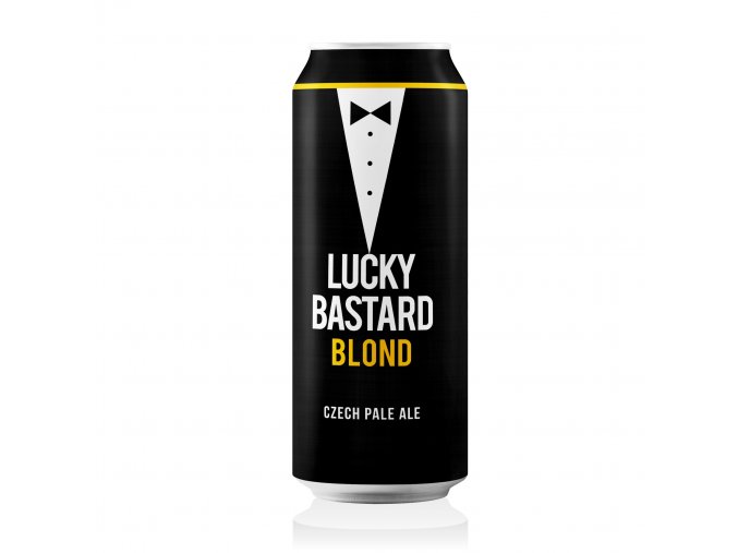Lucky Bastard 11° Blond 0,5L plech Domácí pivotéka