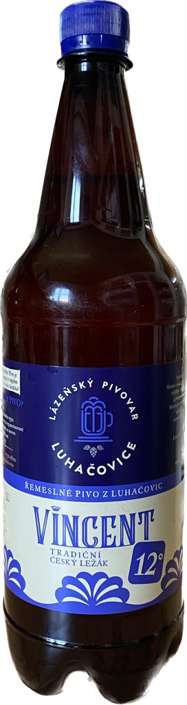 Levně Lázeňský pivovar Luhačovice 12° Vincent světlý ležák - 1l Pet