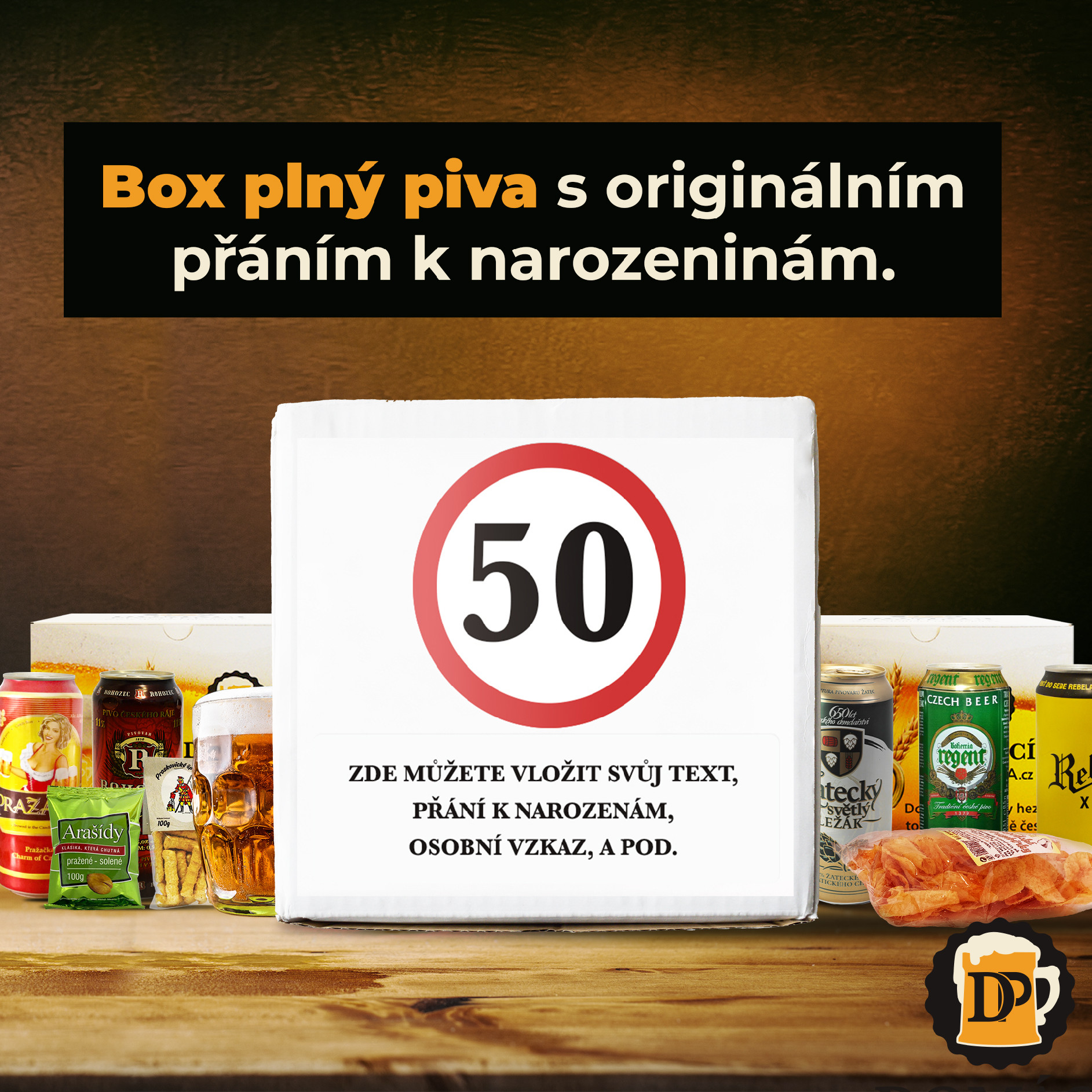 Domácí pivotéka Dárek k 50 s blahopřáním