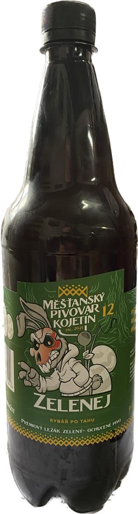 Měšťanský pivovar Kojetín Kojetínské Zelené pivo 12° - 1l Pet