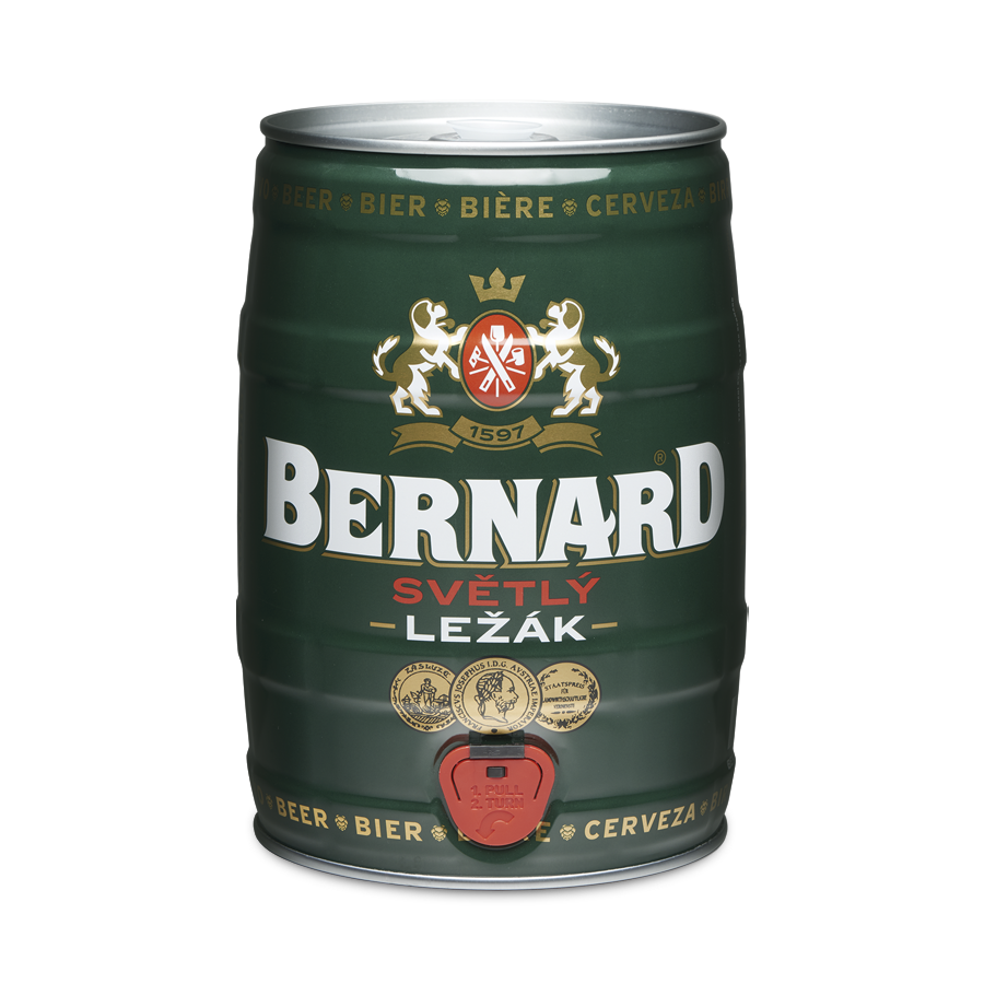 Bernard 11 Světlý ležák pivo 4,5% 5l soudek