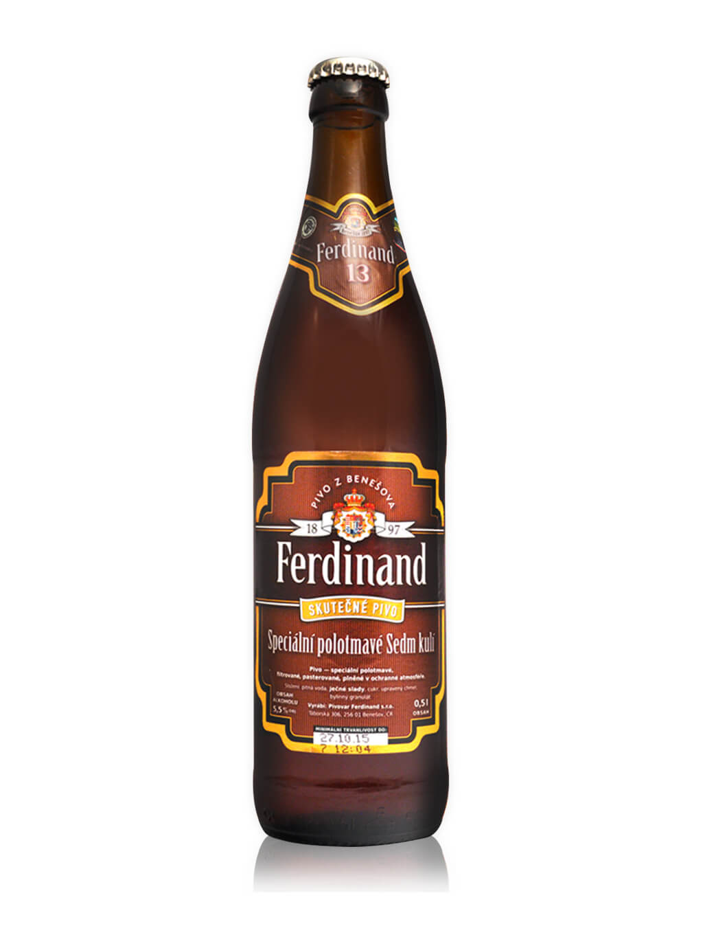 Ferdinand silné polotmavé pivo Sedm Kulí 13°
