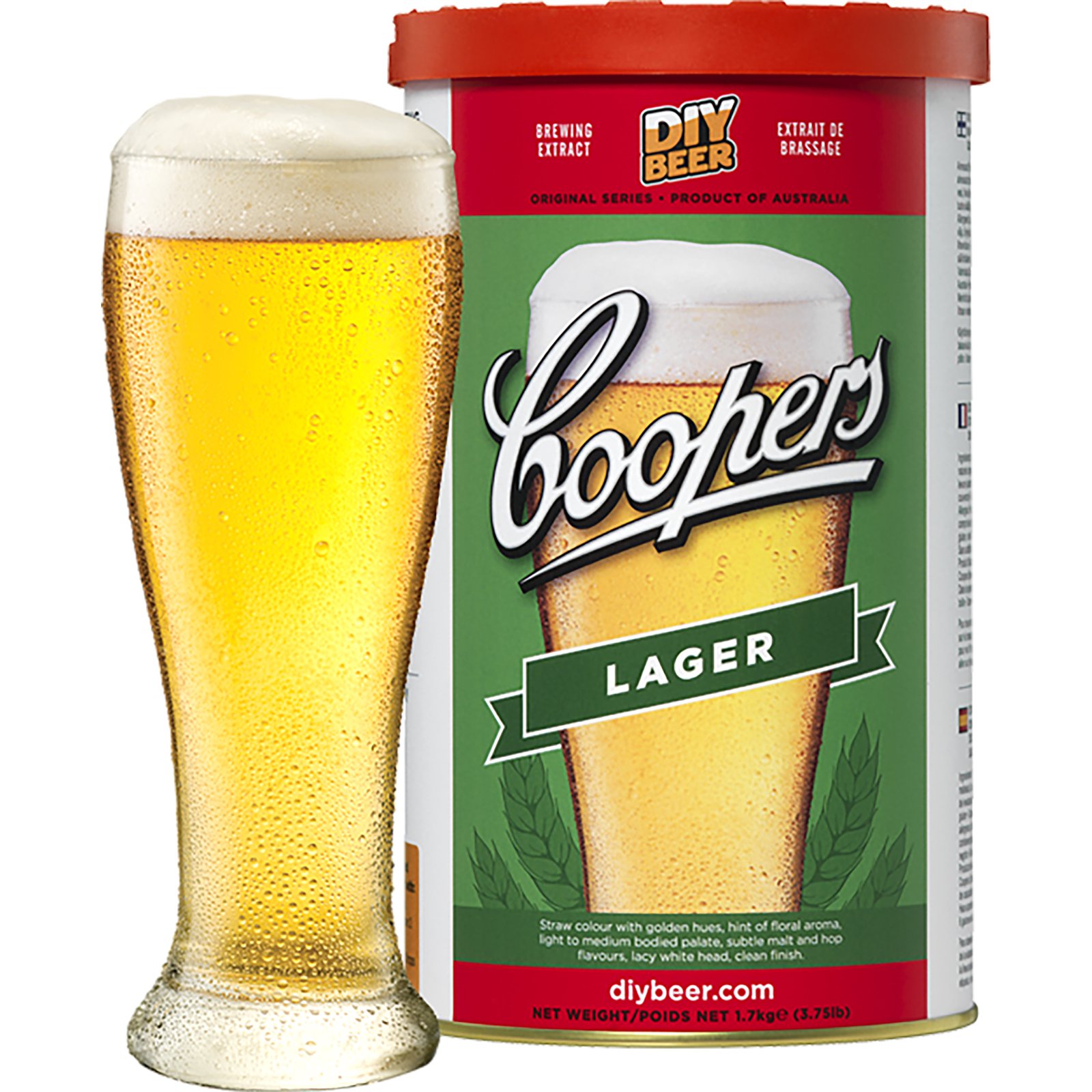 BIOWIN Koncentrát na vaření piva Lager Coopers 1,7kg na 23l piva