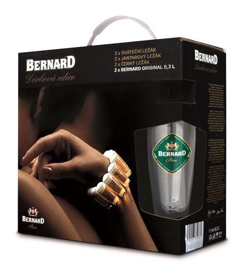 Bernard 12° multipack 6x0,5l + 2 sklenice