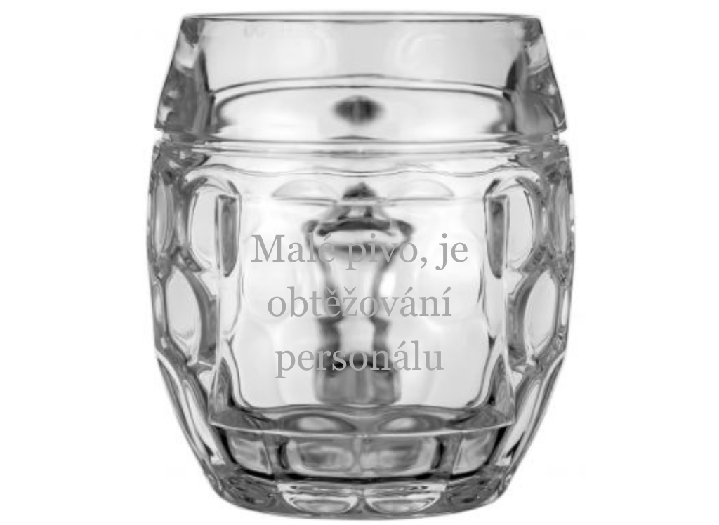 Tübinger - Malé pivo je obtěžování personálu!