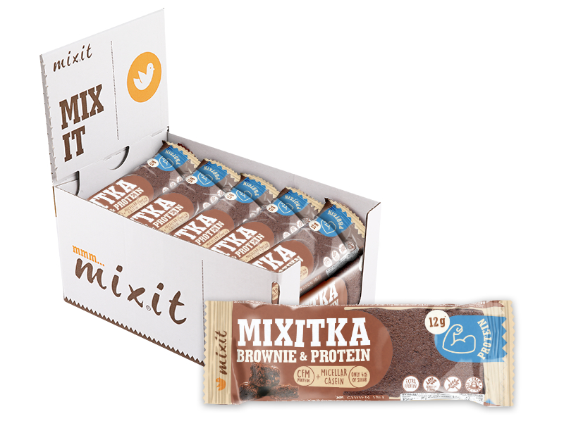 Mixit Proteinová Mixitka BEZ LEPKU - Brownie