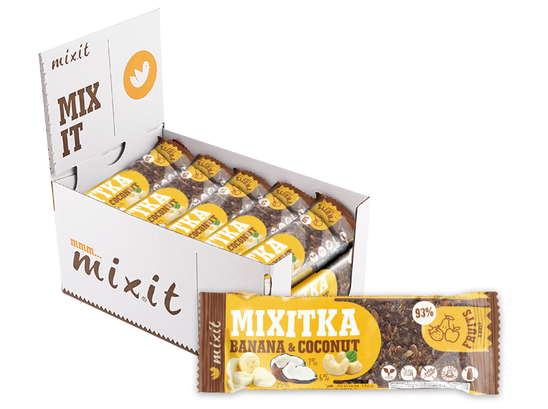 Mixit Mixitka BEZ LEPKU - Banán + Kokos