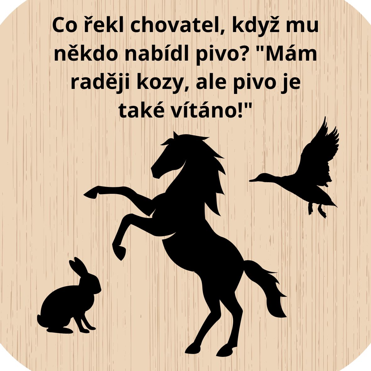 Domácí pivotéka Dřevěný podtácek - Chovatel