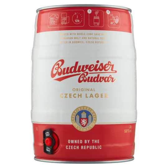 Levně Budweiser Original světlý ležák - 5l soudek