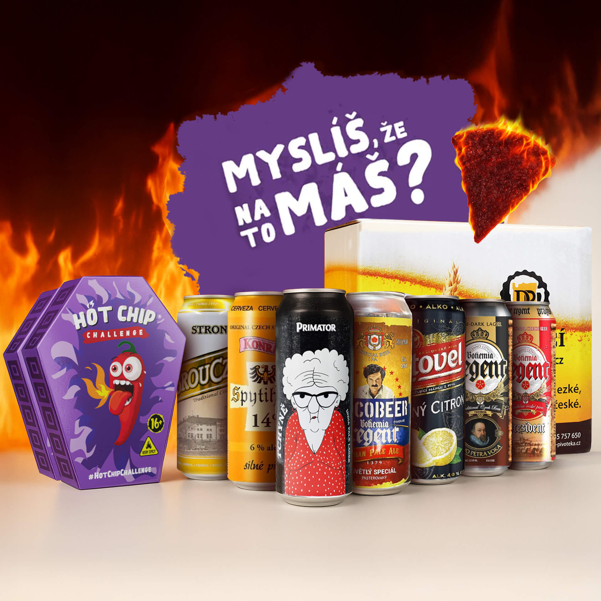 Domácí pivotéka Hot Chip Challange 2+7 ležáků a speciálů