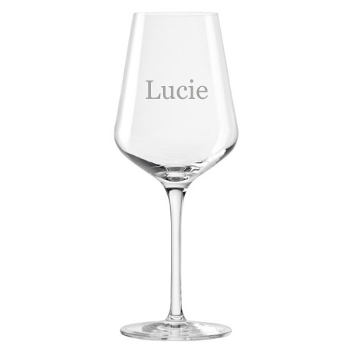 Sklenička víno s dámským jménem 390 ml - LUCY Stölzle