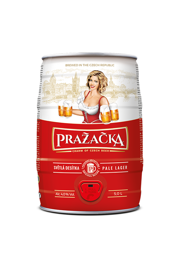 Bakalář Pražačka světlé výčepní - 5l soudek piva