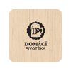 Sottobicchiere in legno - Per amore della birra onesta