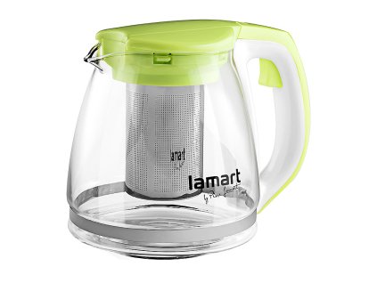 LAMART konvice 1,1l VERRE zelená,NR sítko