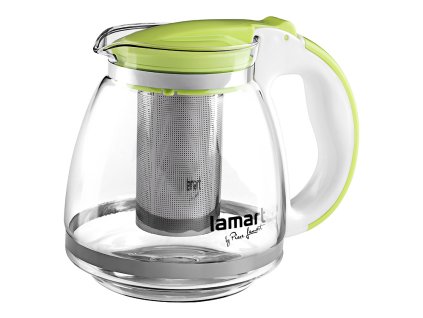LAMART konvice 1,5l VERRE zelená,NR sítko