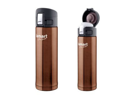 LAMART termoska 0,42l, hnědá BRANCHE