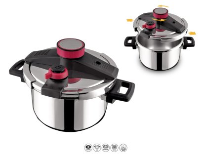 LAMART hrnec tlakový 5l - STEAM (d22cm výška 14cm)