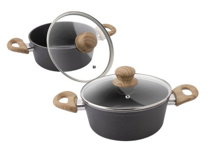 LAMART rendlík+PO d18 (1,6l) NATUR nepřilnavý, černo hnědý