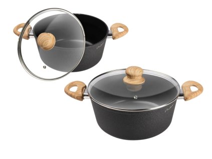 LAMART rendlík+PO d24 (3,9l) NATUR nepřilnavý, černo hnědý