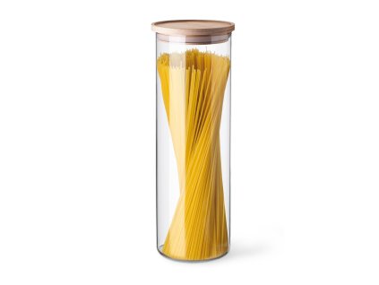 SIMAX zásobník skleněný s dřevěným víkem 1,8 l