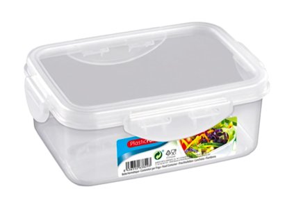 PLASTIC FORTE dóza 1l CLICK obélník 18,5x13x7 transparent